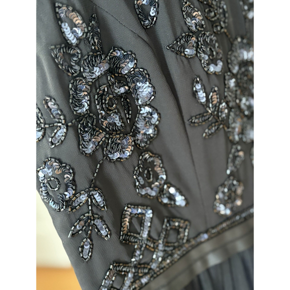 Needle & Thread Black Embellished Tulle Midi Dress – Size US 10 - Picture 5 of 12